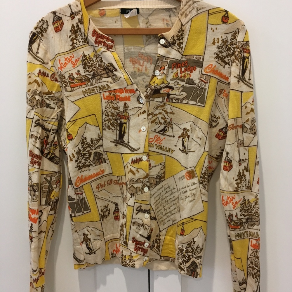 J.Crew Print Cardigan